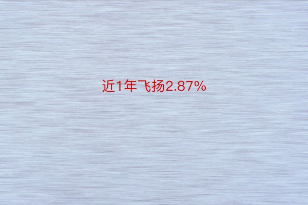 近1年飞扬2.87%